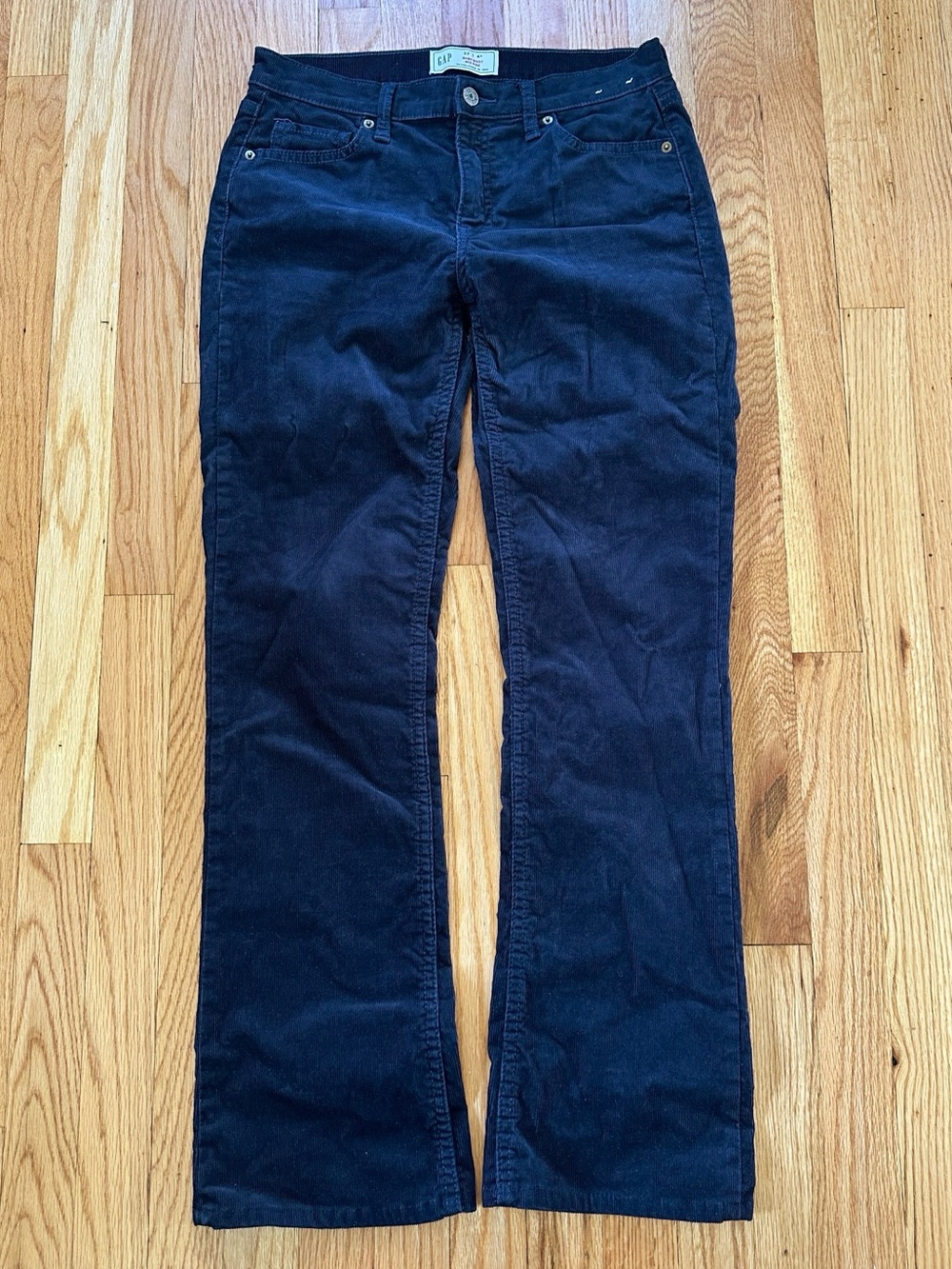 GAP Baby Boot Mid Rise Corduroy Pants Navy Blue 27/4R